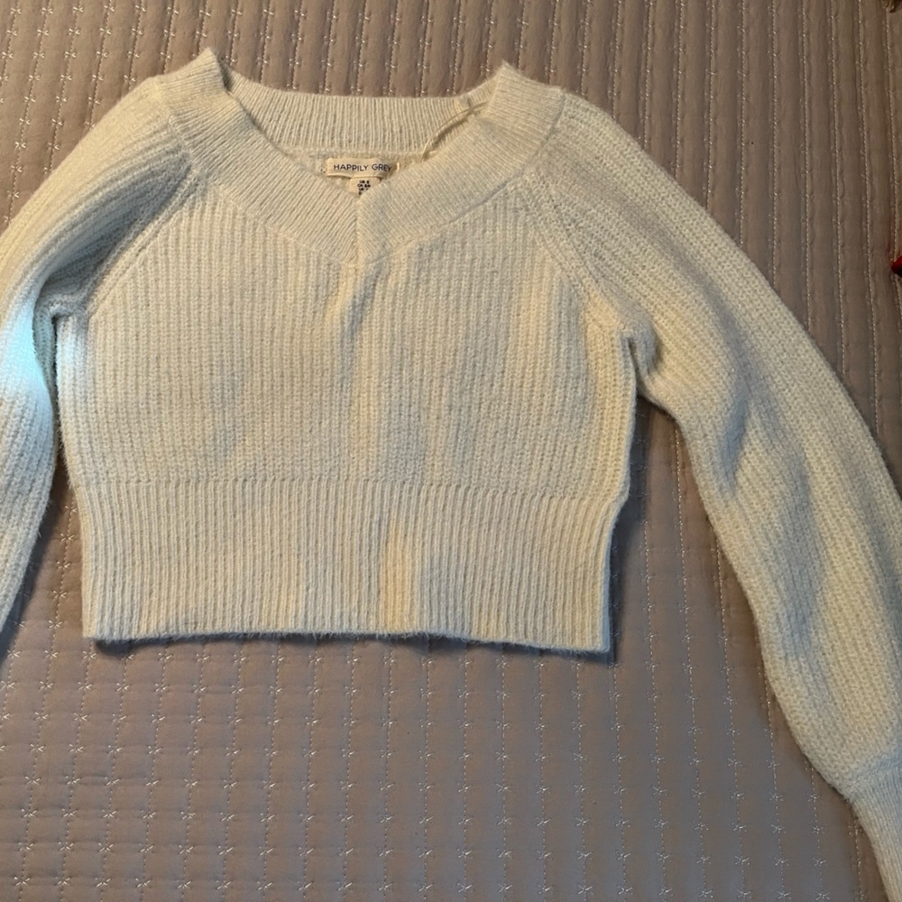 Cropped sweater for sale